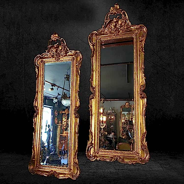 Fransız Dişi/Erkek Bronz Ayna